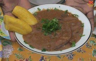Món chay : Soup odika kiểu Gabon , Hạt xoài hoang .
